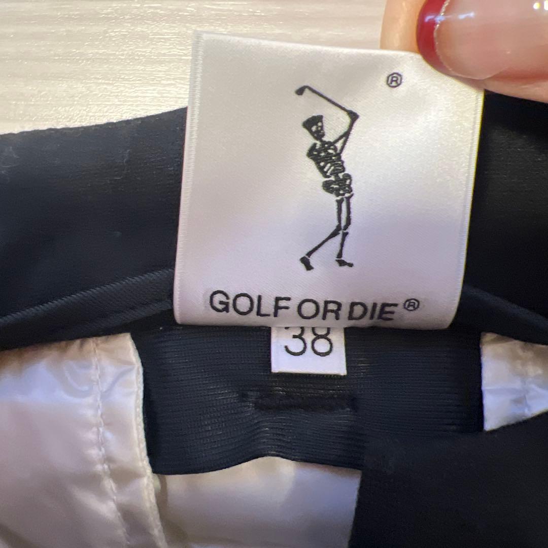 お値下げMARK & LONA ゴルフスカート ホワイト/ブラック　38 美品