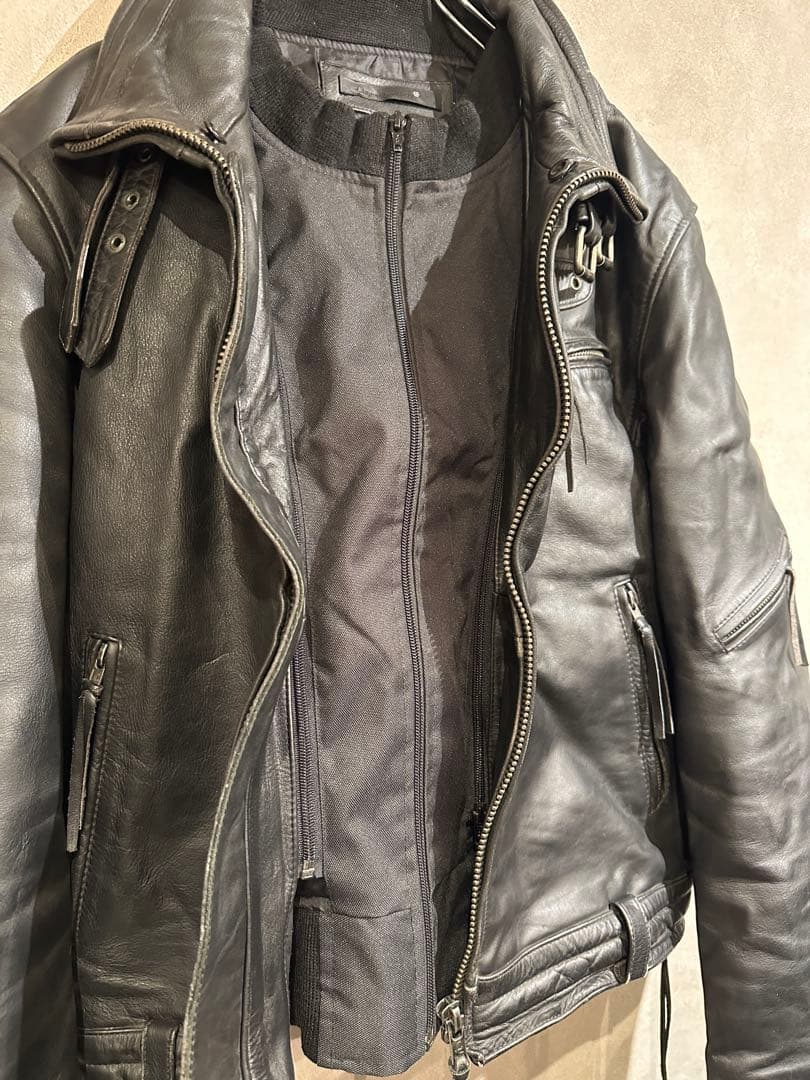 LIUGOO LEATHERS ライダース ジャケット 牛革 ラングリッツレザー