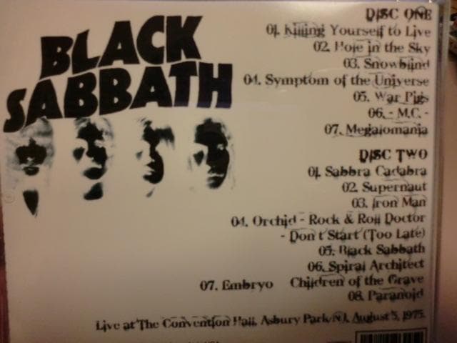 BLACK SABBATH　ブラックサバス　CD5枚セット