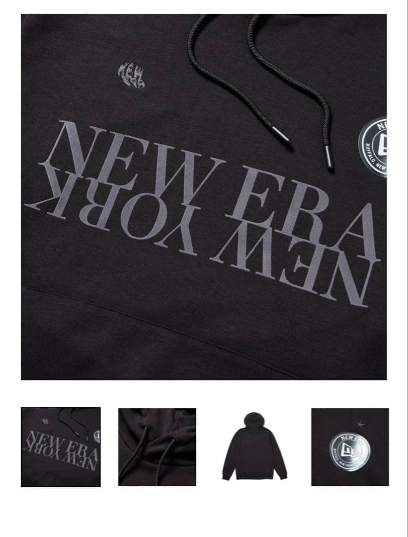 NEW ERA ゴルフ　ブラック パーカー M