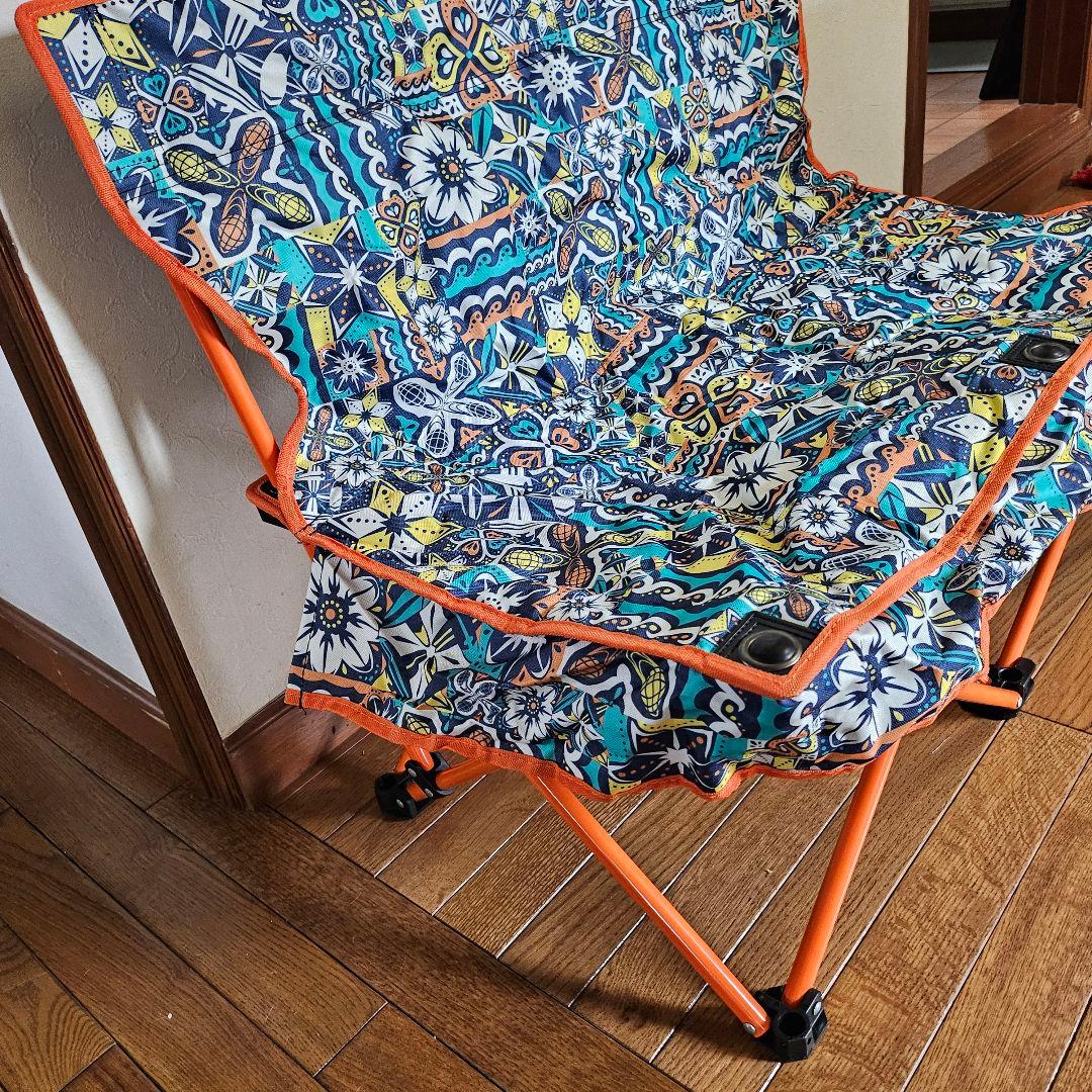 新品 コールマン ファンチェアダブルチェア モザイクオレンジ ビームスコラボ