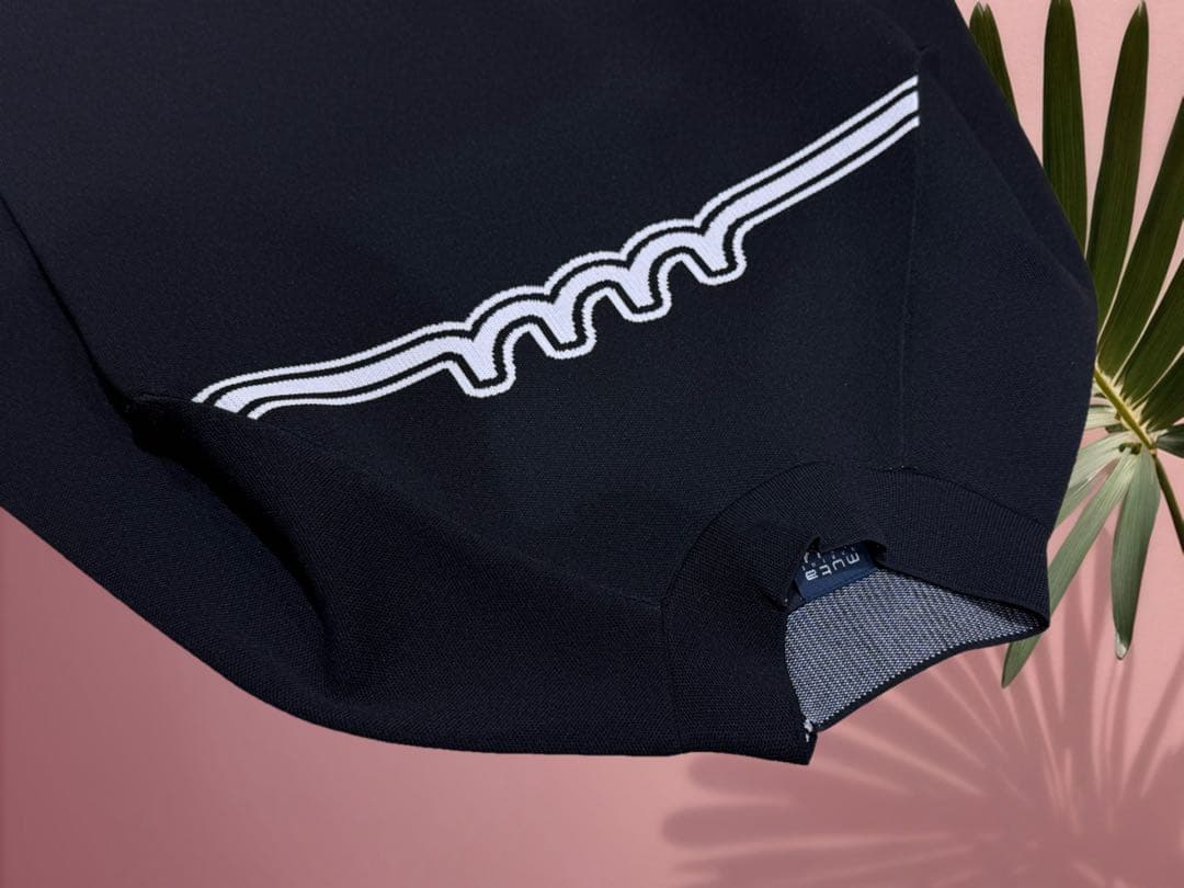 【新品】ムータマリンゴルフ　レディース　ニットプルオーバー　黒　Mサイズ