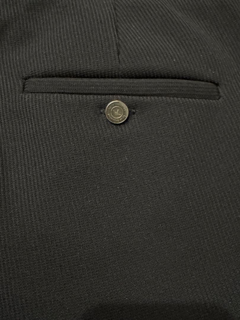 1piuluguale3 ベロア上下セットアップ V ブラック黒 最終値下げ