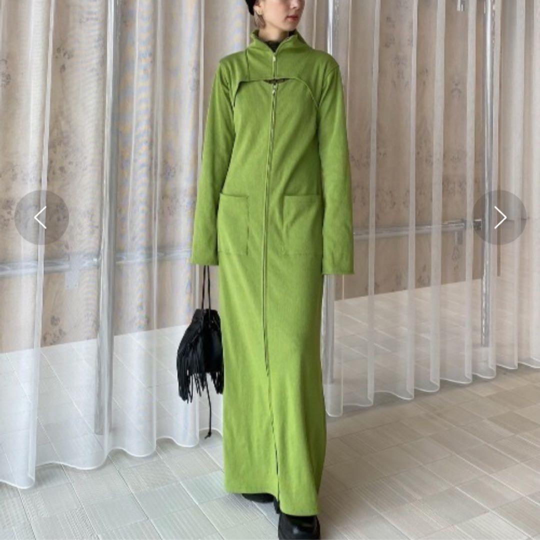 2024 アメリヴィンテージ LAYERED LIKE SWEAT DRESS