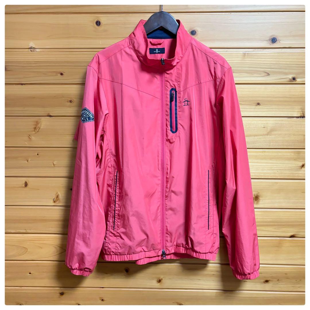 メンズ ゴルフMunsingwearウインドブレーカー ブルゾン 美品 3L