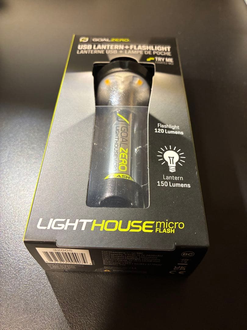 【新品・未使用】GOALZERO LIGHTHOUSE micro FLASH