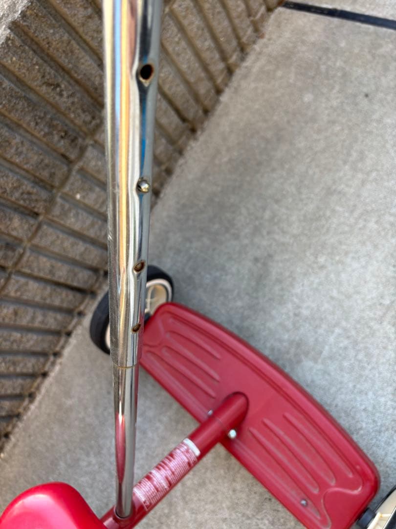 三輪車　RADIO FRYER レッド トライク 手押しバー付