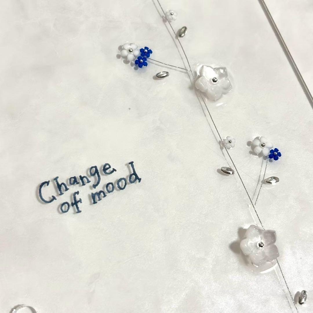 ✨ピゾ✨A6 アクリルレジンバインダー　リング付き×2、チャ－ム×2