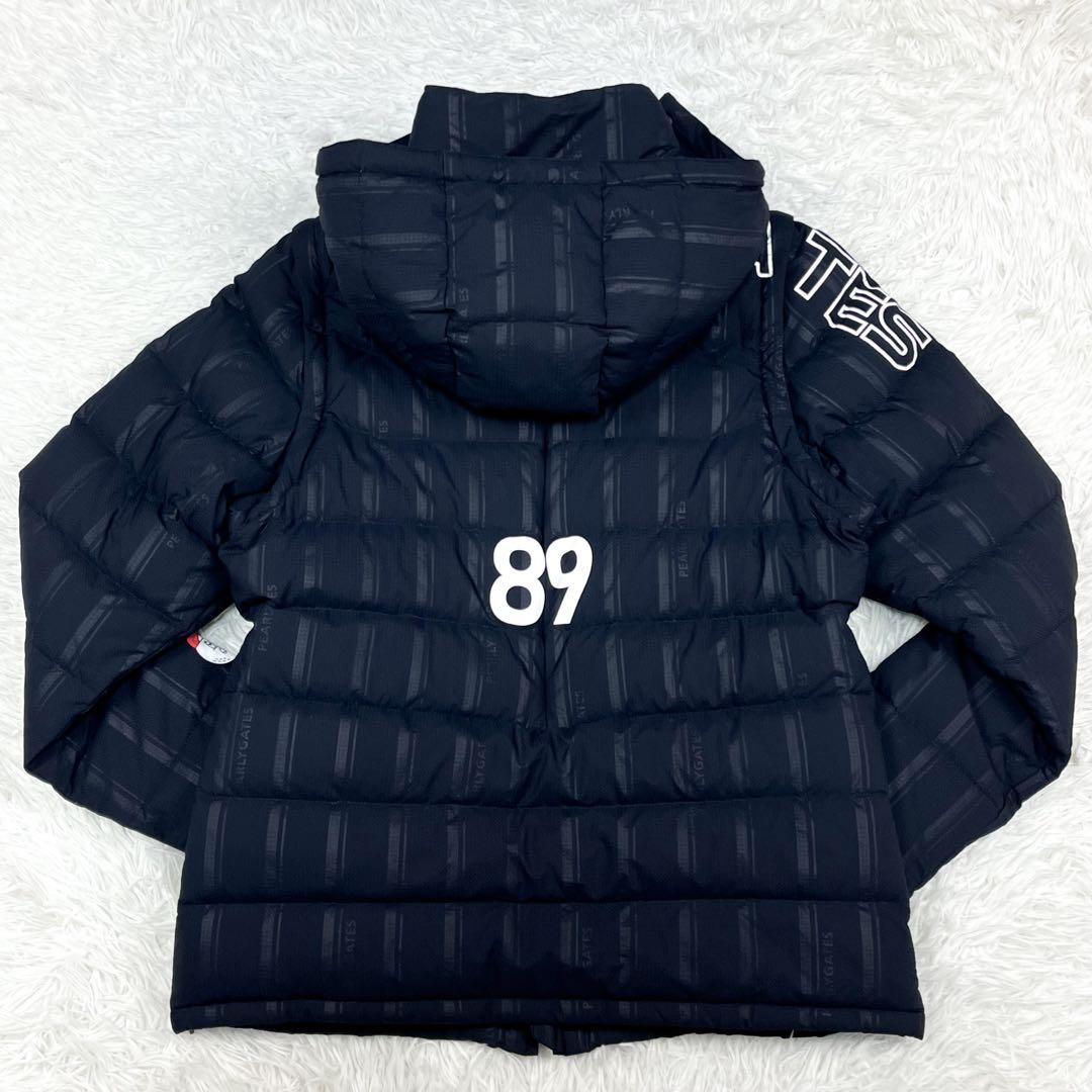 美品 2024年モデル パーリーゲイツ ダウンジャケット フード、袖着脱可能