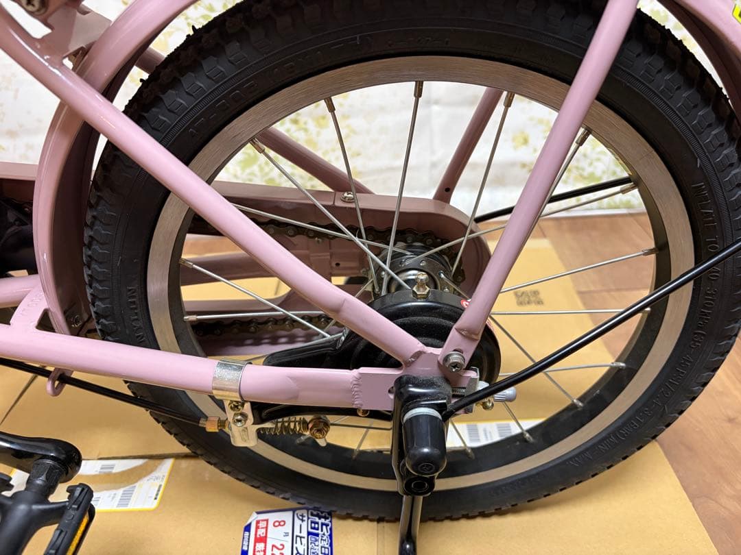 ブリヂストン ビッケM 16インチ 補助輪付 ピンク 美品 点検・防犯登録解除済