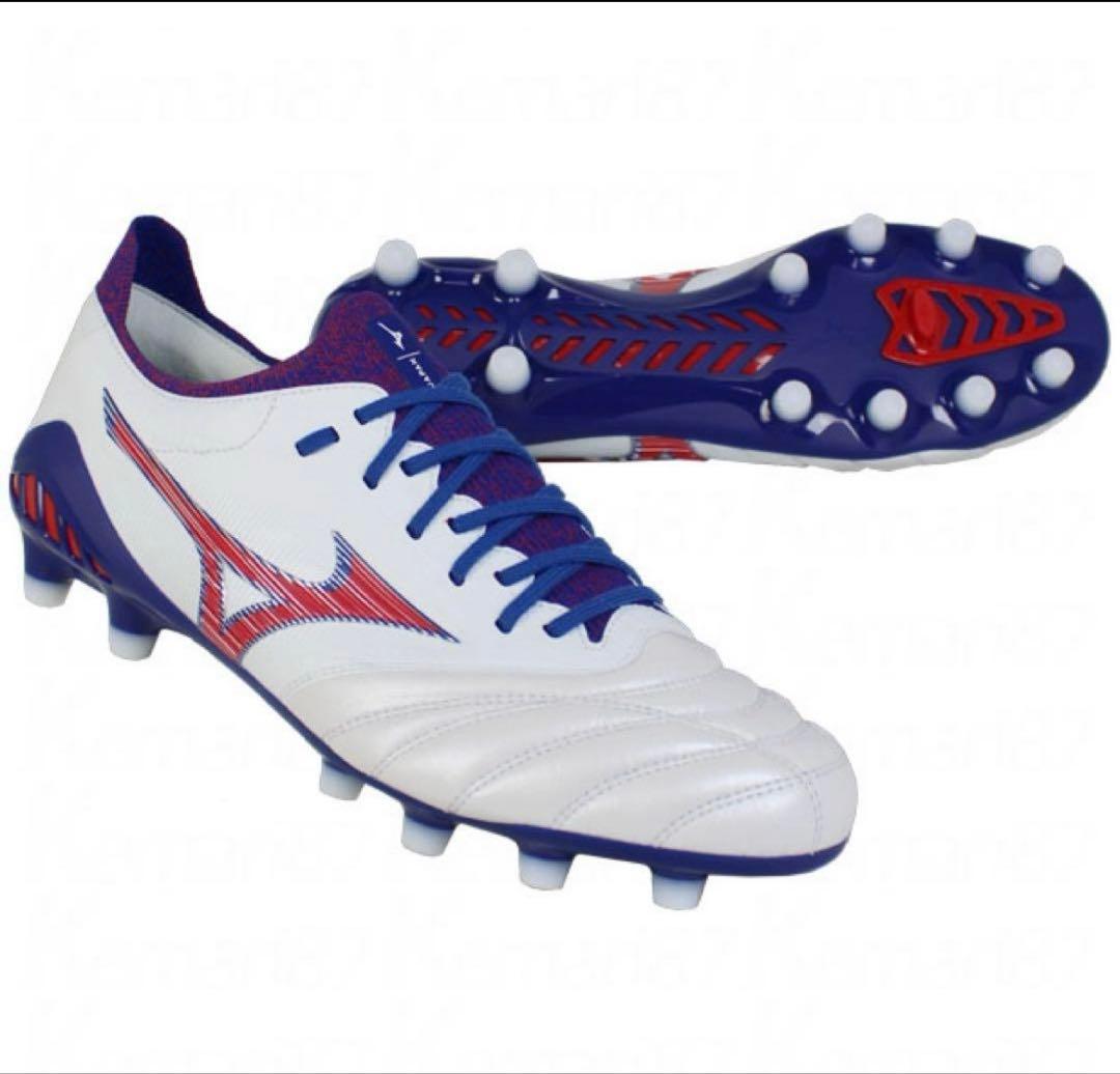 Mizuno Morelia II サッカーシューズ ホワイト/ネイビー/レッド