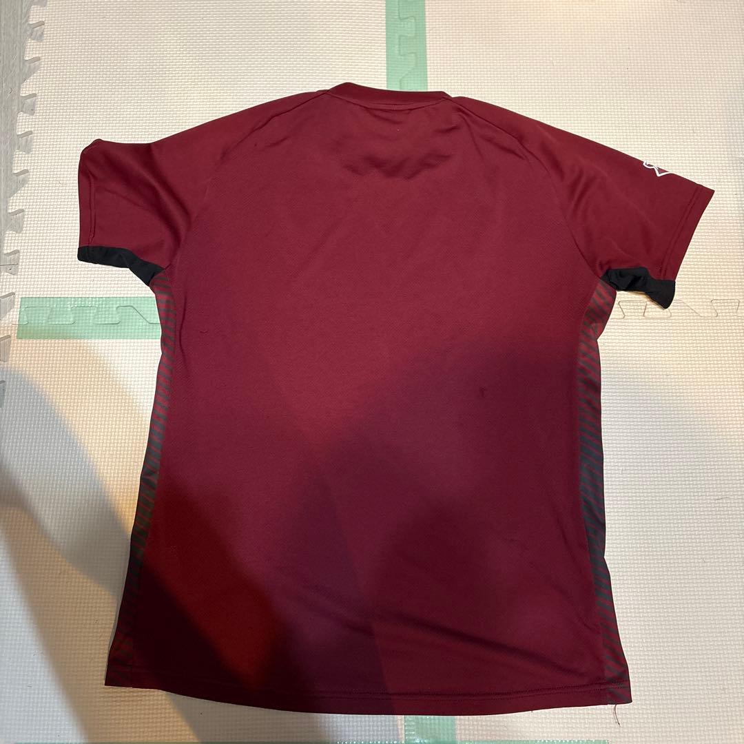 asics 赤 L 非売品　早稲田　サッカー