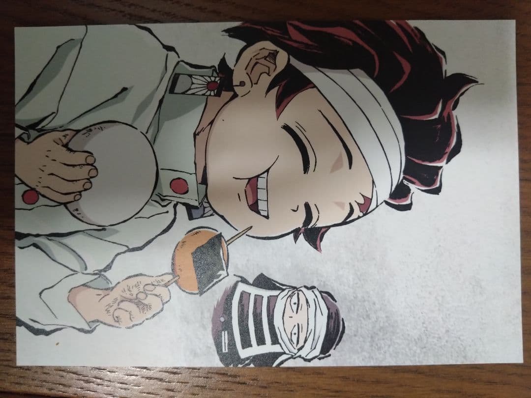 炭治郎 食事 漫画アート ポストカード