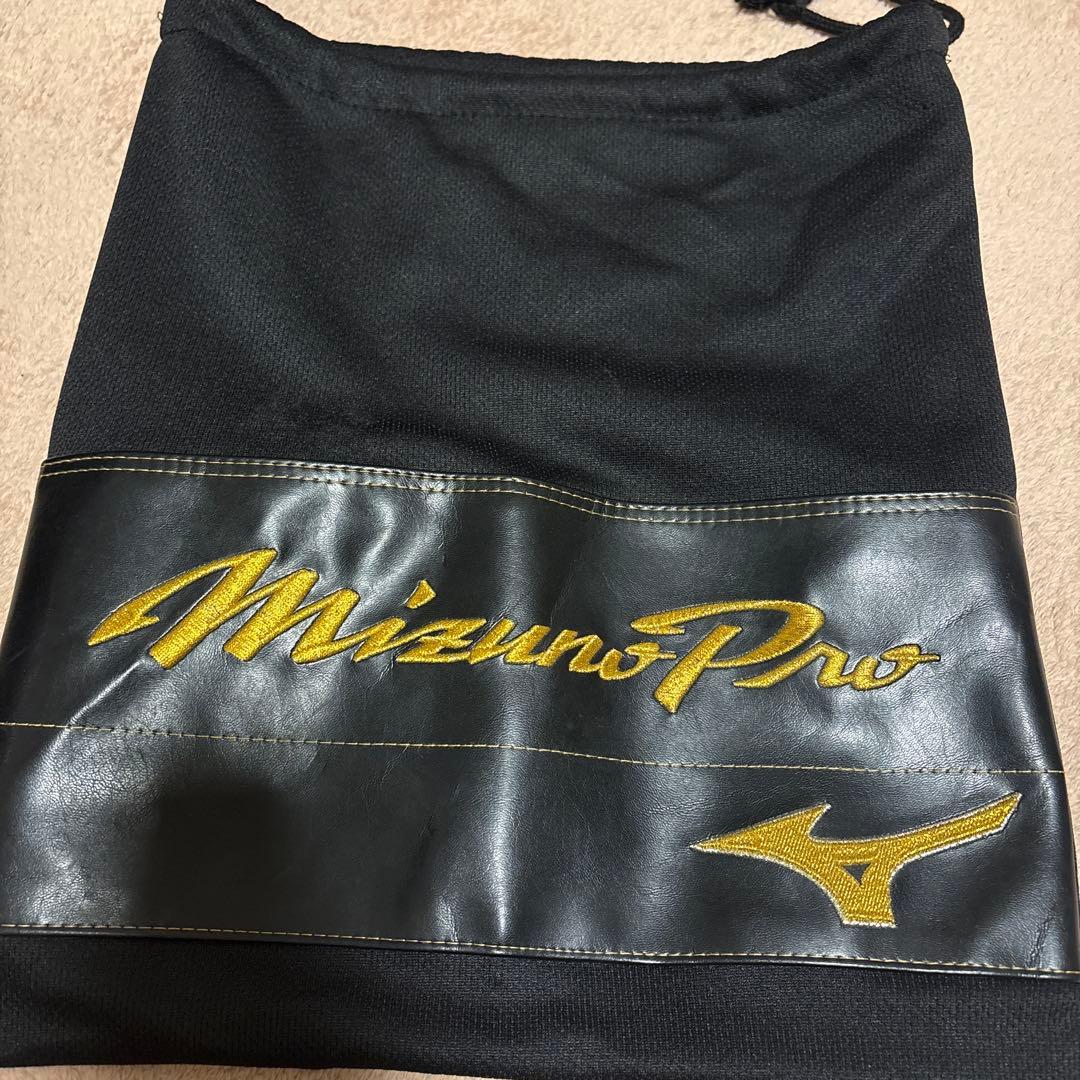 Mizuno Pro 軟式ファーストミット 黒 黄